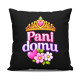 Pani domu - czarna poduszka na prezent