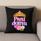 Pani domu - czarna poduszka na prezent