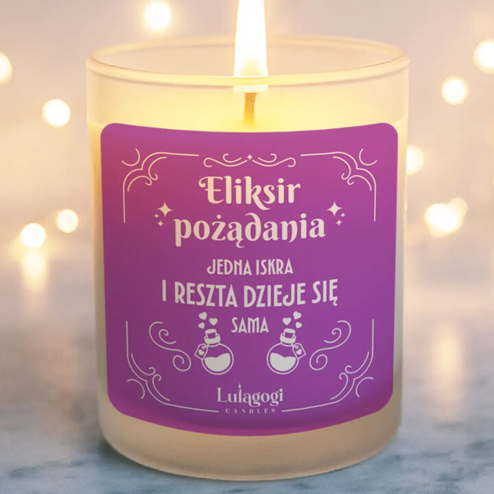 Eliksir pożądania - świeczka zapachowa na prezent
