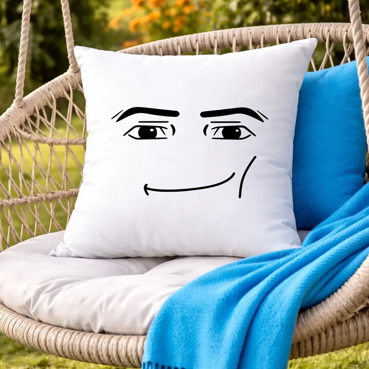 Man face - dla fanów gry Roblox - poduszka na prezent