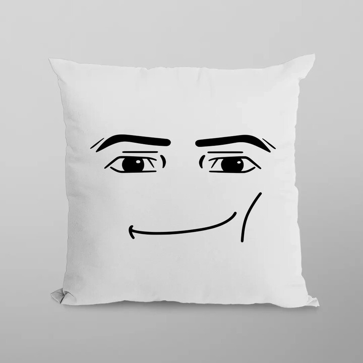 Man face - dla fanów gry Roblox - poduszka na prezent