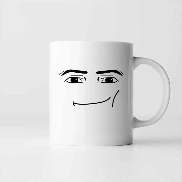 Man face - dla fanów gry Roblox - kubek na prezent