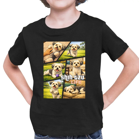 Shih Tzu Life - dziecięca koszulka na prezent
