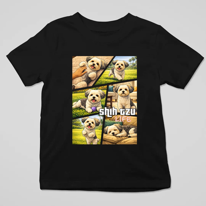 Shih Tzu Life - dziecięca koszulka na prezent