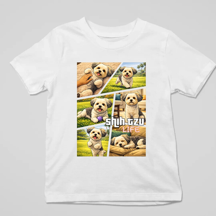 Shih Tzu Life - dziecięca koszulka na prezent