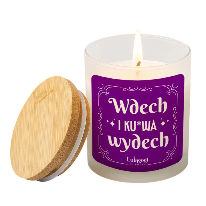 Wdech i ku*wa wydech - świeczka zapachowa na prezent
