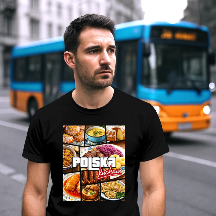 Kuchnia polska - męska koszulka na prezent