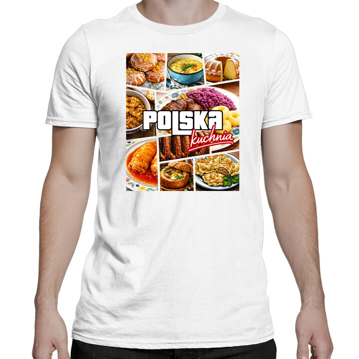 Kuchnia polska - męska koszulka na prezent