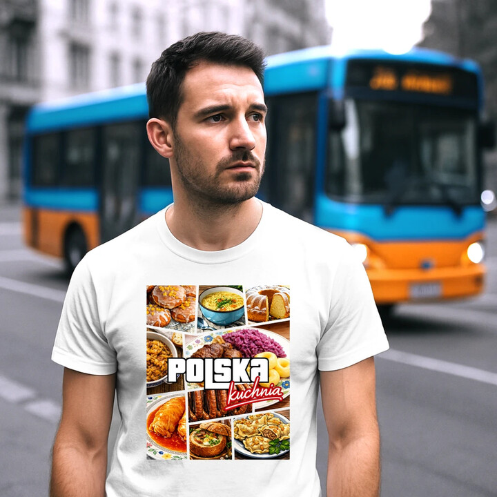 Kuchnia polska - męska koszulka na prezent