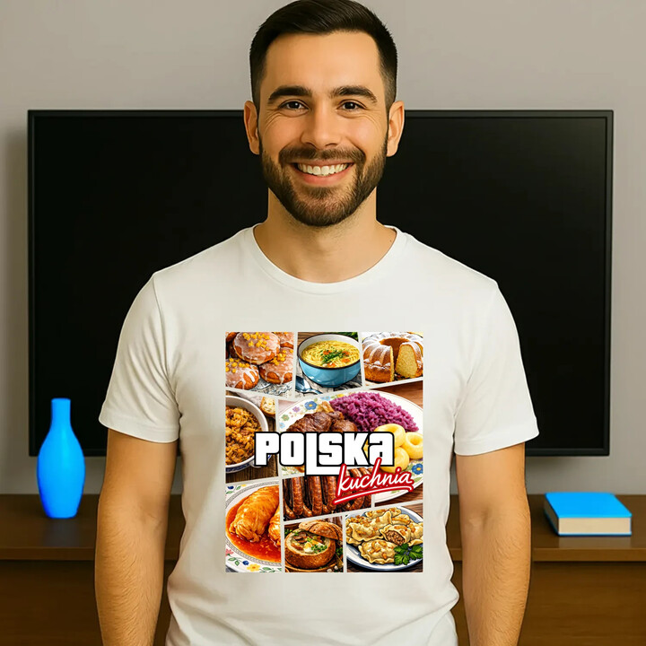 Kuchnia polska - męska koszulka na prezent