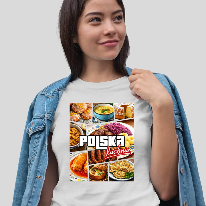Kuchnia polska - damska koszulka na prezent