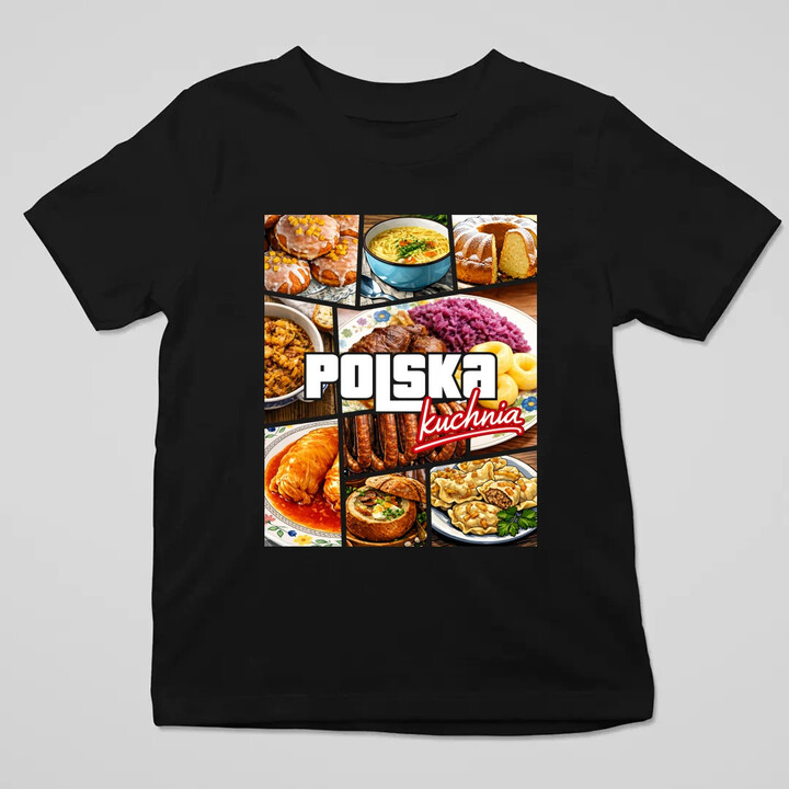 Kuchnia polska - dziecięca koszulka na prezent