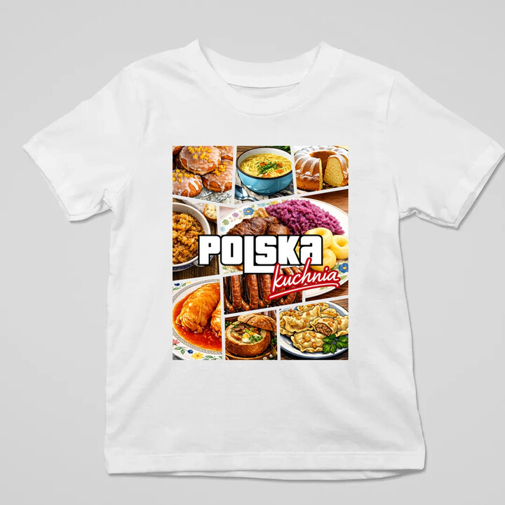 Kuchnia polska - dziecięca koszulka na prezent