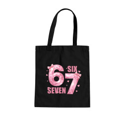 Six seven 67 - różowa wersja - torba na prezent