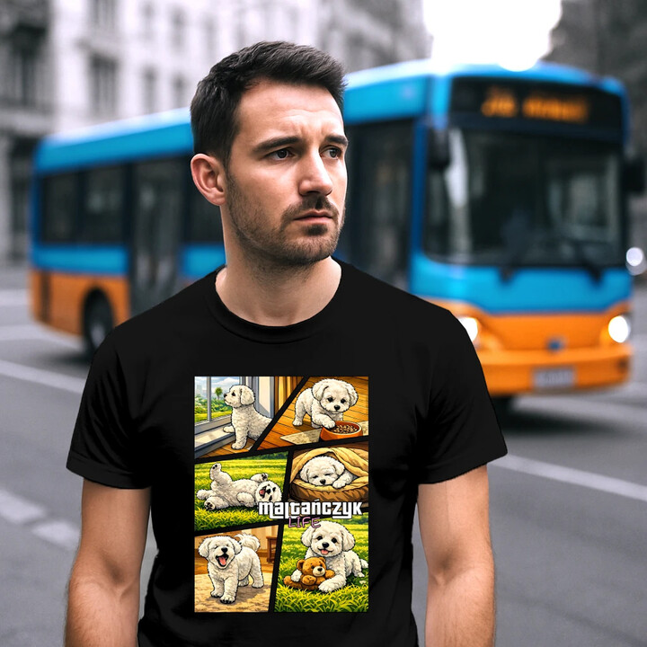 Maltańczyk life - męska koszulka na prezent