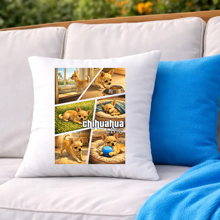 Chihuahua life - poduszka na prezent