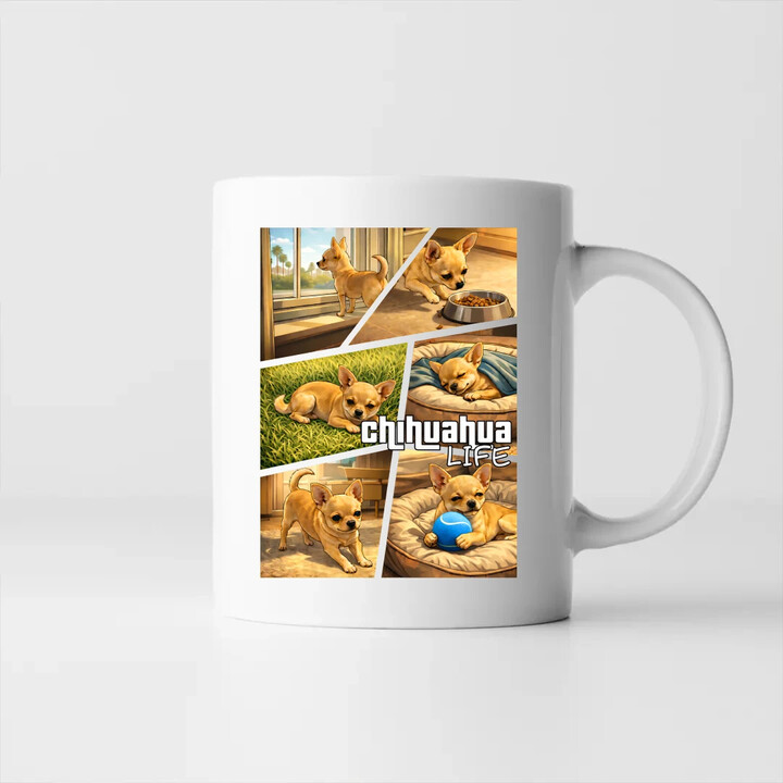 Chihuahua life - kubek na prezent