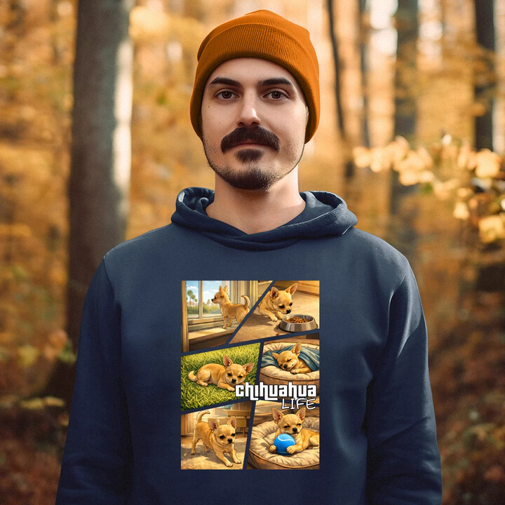 Chihuahua life - męska bluza na prezent