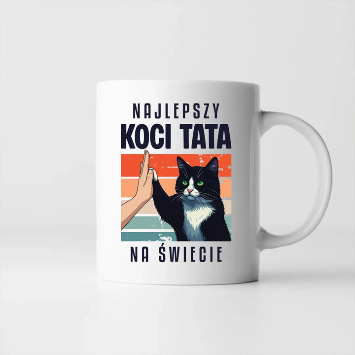 Najlepszy koci tata na świecie - kubek na prezent