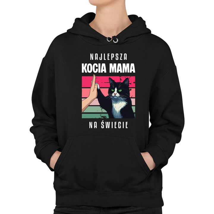 Najlepsza kocia mama na świecie - damska bluza na prezent