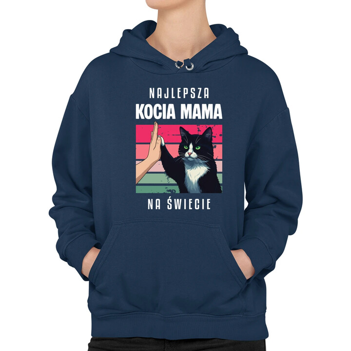 Najlepsza kocia mama na świecie - damska bluza na prezent