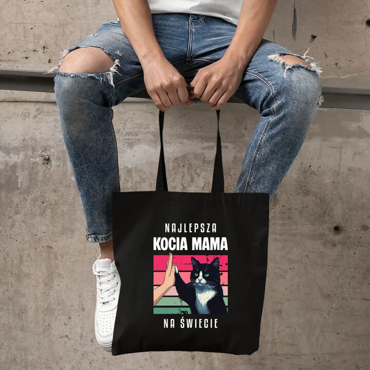 Najlepsza kocia mama na świecie - torba na prezent