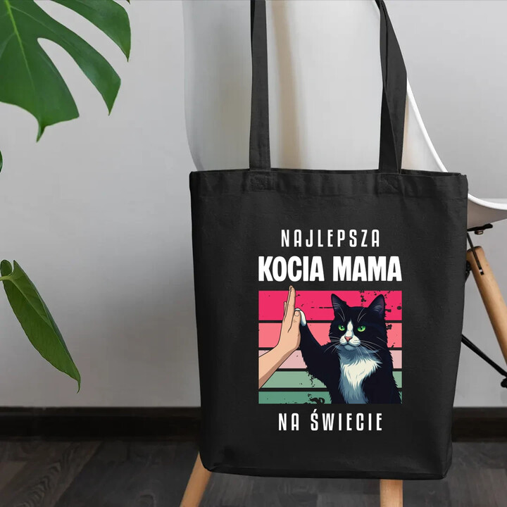 Najlepsza kocia mama na świecie - torba na prezent