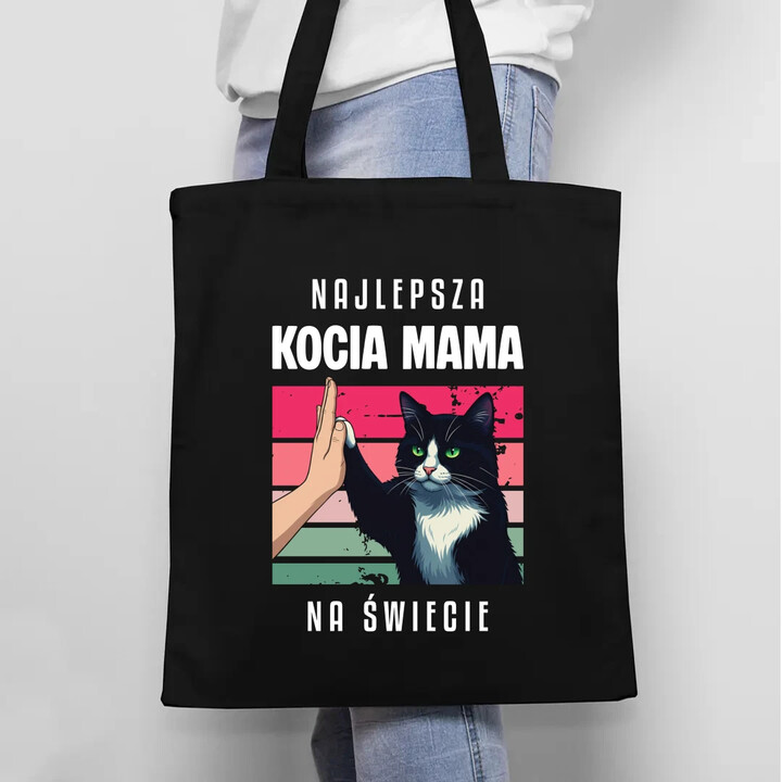 Najlepsza kocia mama na świecie - torba na prezent