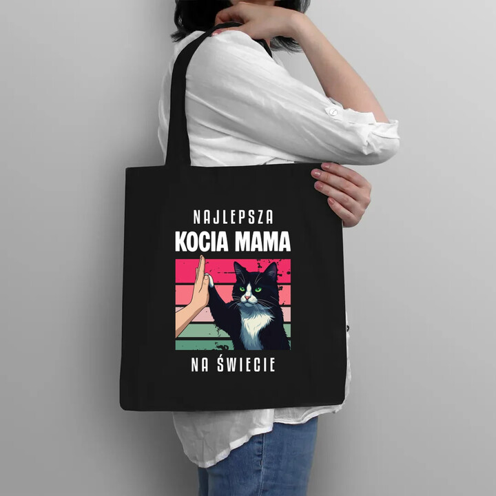 Najlepsza kocia mama na świecie - torba na prezent