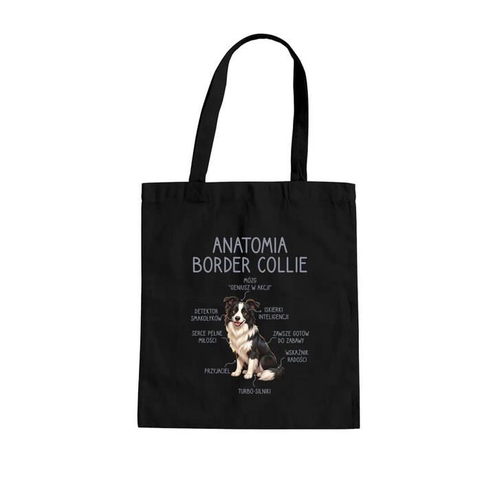 Anatomia border collie - torba na prezent