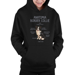 Anatomia border collie - dziecięca bluza na prezent
