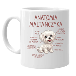 Anatomia maltańczyka - kubek na prezent