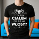 Z takim ciałem po co mi włosy? - męska koszulka na prezent