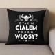 Z takim ciałem po co mi włosy? - czarna poduszka na prezent