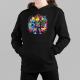 Kolorowe six seven - 67 - wersja dla dziewczynki - inspirowane Roblox - dziecięca bluza na prezent