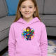 Kolorowe six seven - 67 - wersja dla dziewczynki - inspirowane Roblox - dziecięca bluza na prezent