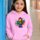 Kolorowe six seven - 67 - wersja dla dziewczynki - inspirowane Roblox - dziecięca bluza na prezent