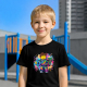 Kolorowe six seven - 67 - inspirowane Roblox - dziecięca koszulka na prezent