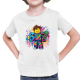 Kolorowe six seven - 67 - inspirowane Roblox - dziecięca koszulka na prezent