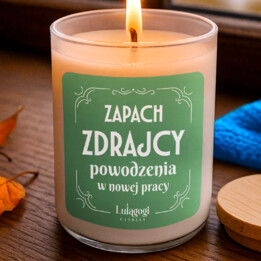 Zapach zdrajcy, powodzenia w nowej pracy - świeczka zapachowa na prezent