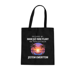 Mam już inne plany na poniedziałek - emeryt - torba na prezent