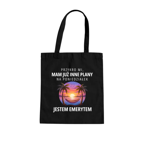 Mam już inne plany na poniedziałek - emeryt - torba na prezent