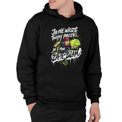 Ja nie wiozę twojej paczki.. ja z nią zapie*dalam! - męska bluza na prezent