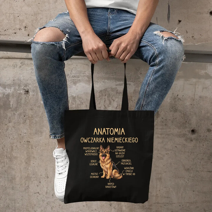 Anatomia owczarka niemieckiego v2 - torba na prezent