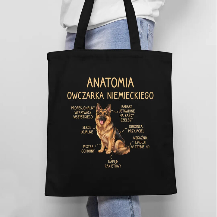 Anatomia owczarka niemieckiego v2 - torba na prezent