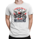 Mam już inne plany na weekend - motocykl - męska koszulka na prezent