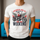 Mam już inne plany na weekend - motocykl - męska koszulka na prezent