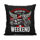 Mam już inne plany na weekend - motocykl - czarna poduszka na prezent