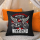 Mam już inne plany na weekend - motocykl - czarna poduszka na prezent