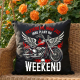 Mam już inne plany na weekend - motocykl - czarna poduszka na prezent